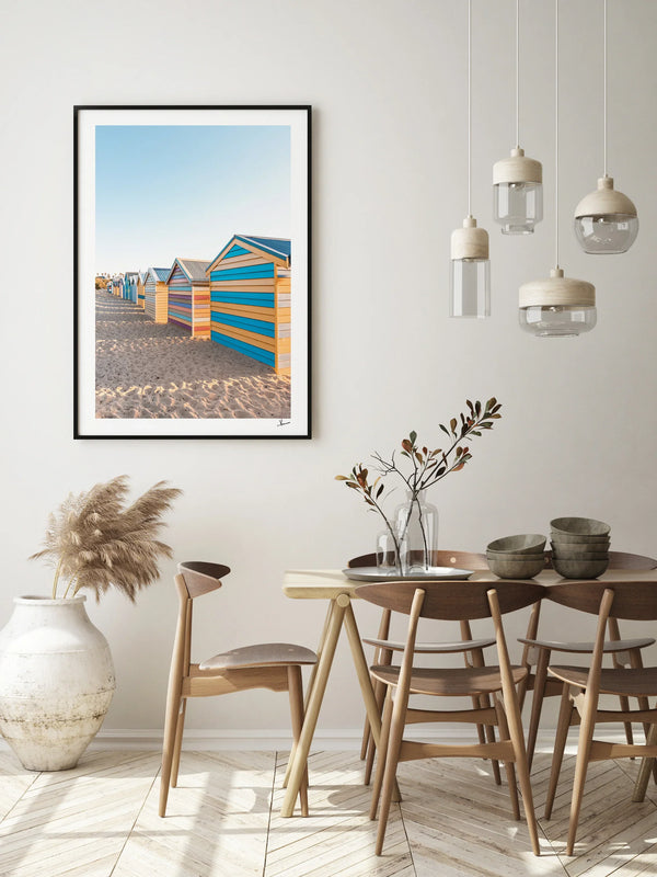Brighton Bathing Boxes 04 - Wall Art Print
