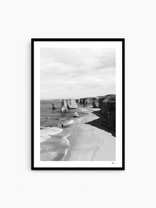Twelve Apostles 02 (B&W) - Wall Art Print