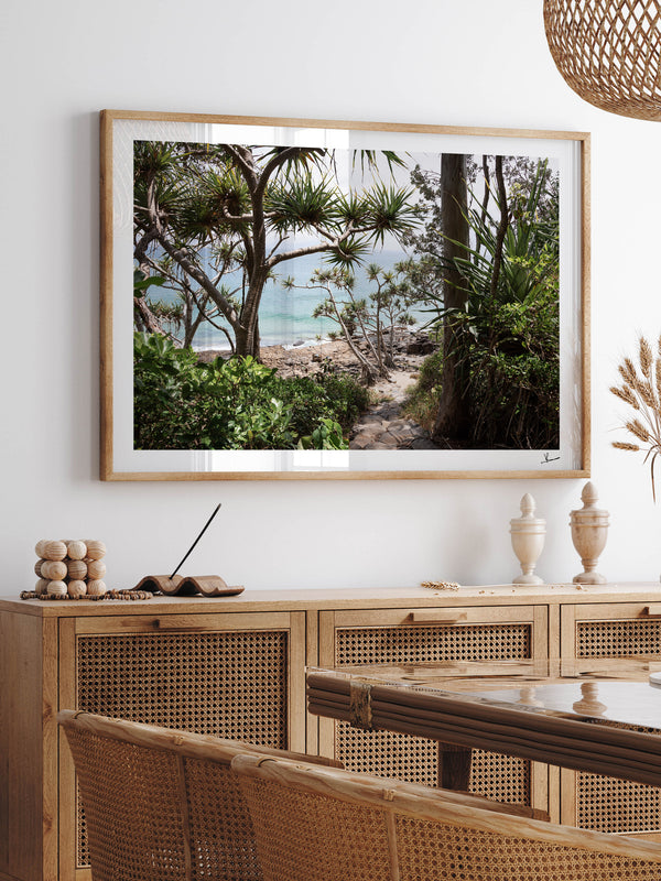 Down Pandanus Lane – Noosa National Park Wall Art Print