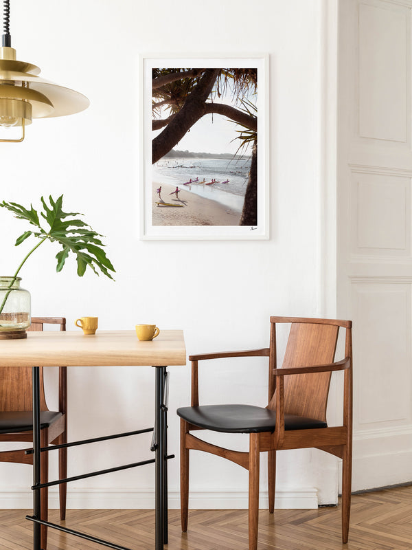 Nippers at Work – Noosa Main Beach Wall Art Print