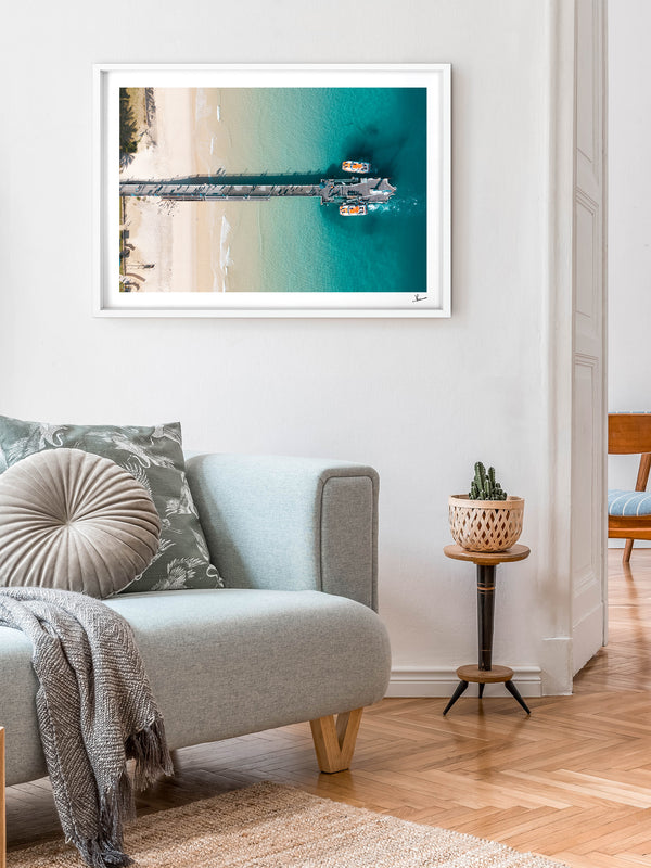Moreton Jetty 02 - Moreton Island Wall Art Print