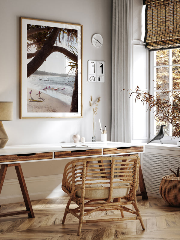 Nippers at Work – Noosa Main Beach Wall Art Print