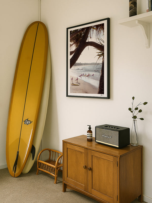 Nippers at Work – Noosa Main Beach Wall Art Print