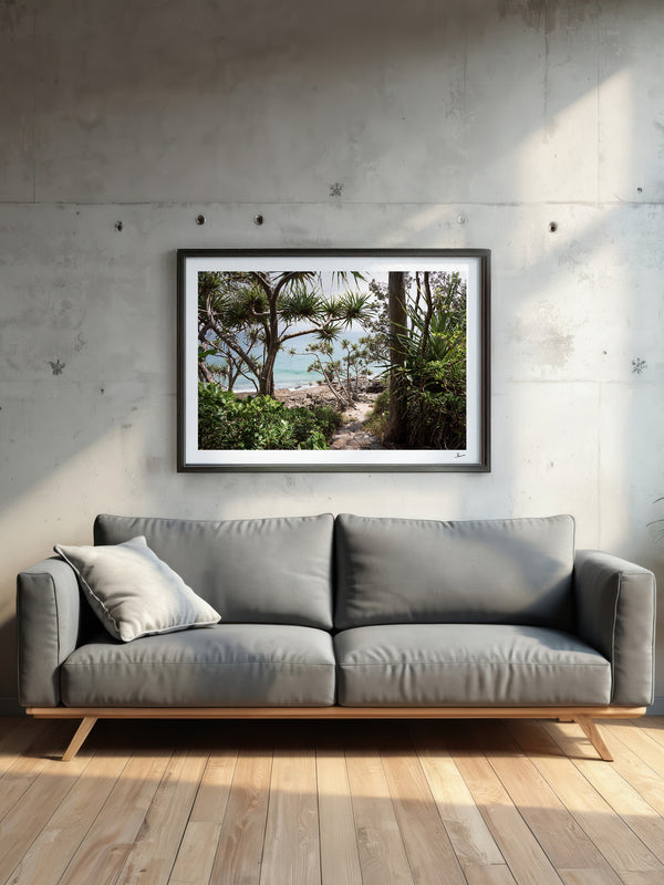 Down Pandanus Lane – Noosa National Park Wall Art Print