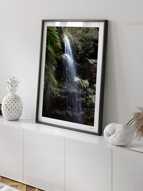 Blue Mountains 05 - Waterfall - Wall Art Print - Australia Unseen