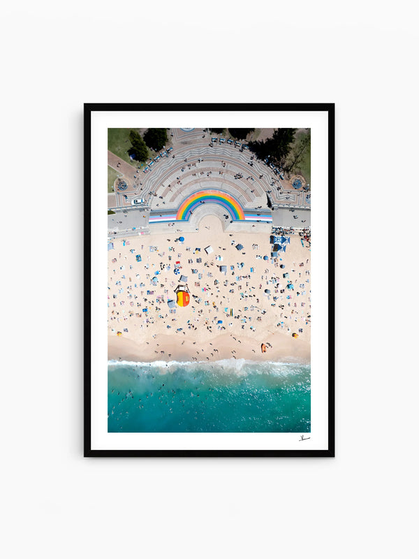 Coogee Beach Rainbow - Sydney Wall Art Print - Australia Unseen