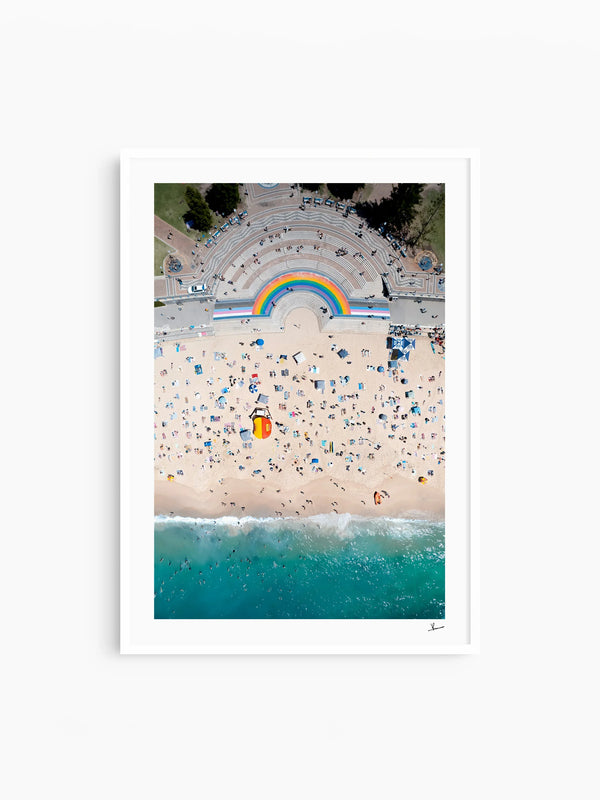 Coogee Beach Rainbow - Sydney Wall Art Print - Australia Unseen