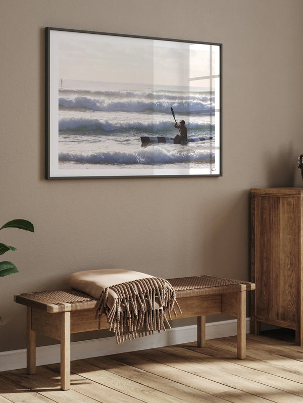 Early Paddle - Freshwater Beach Wall Art Print - Australia Unseen