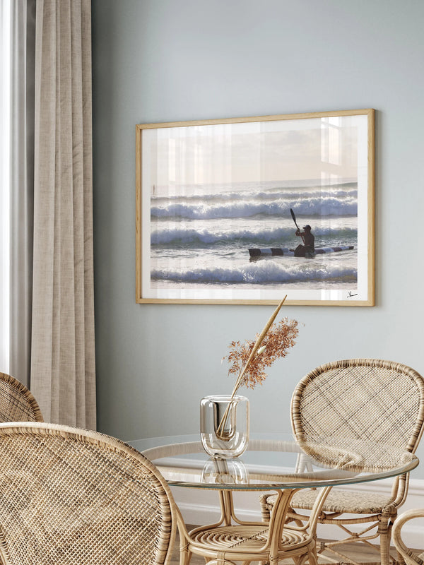 Early Paddle - Freshwater Beach Wall Art Print - Australia Unseen