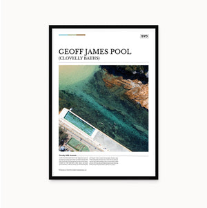 Geoff James Pool (Clovelly Baths) Editorial Poster - Australia Unseen