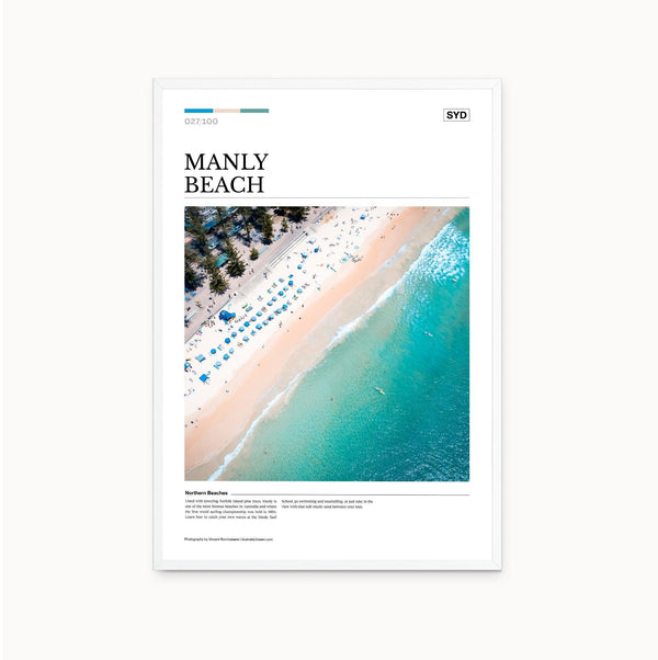 Manly Beach Editorial Poster - Australia Unseen