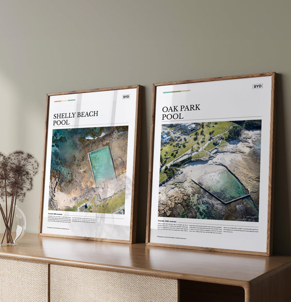Oak Park Pool Editorial Poster - Australia Unseen