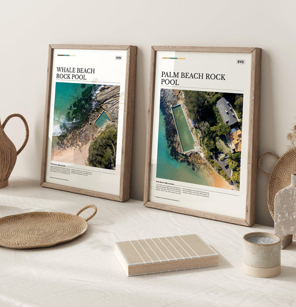 Palm Beach Rock Pool Editorial Poster - Australia Unseen