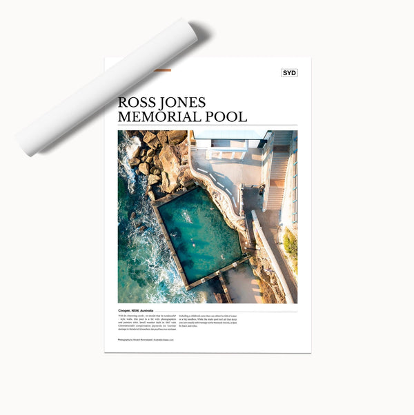 Ross Jones Memorial Pool Editorial Poster - Australia Unseen