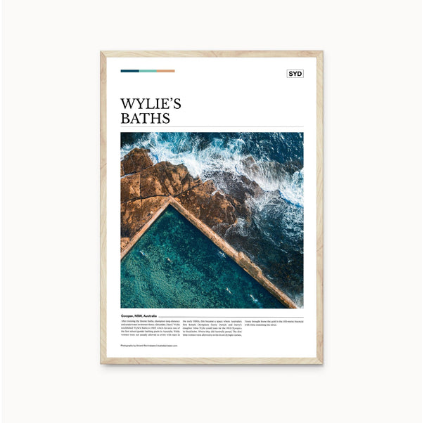 Wylie’s Baths Editorial Poster - Australia Unseen