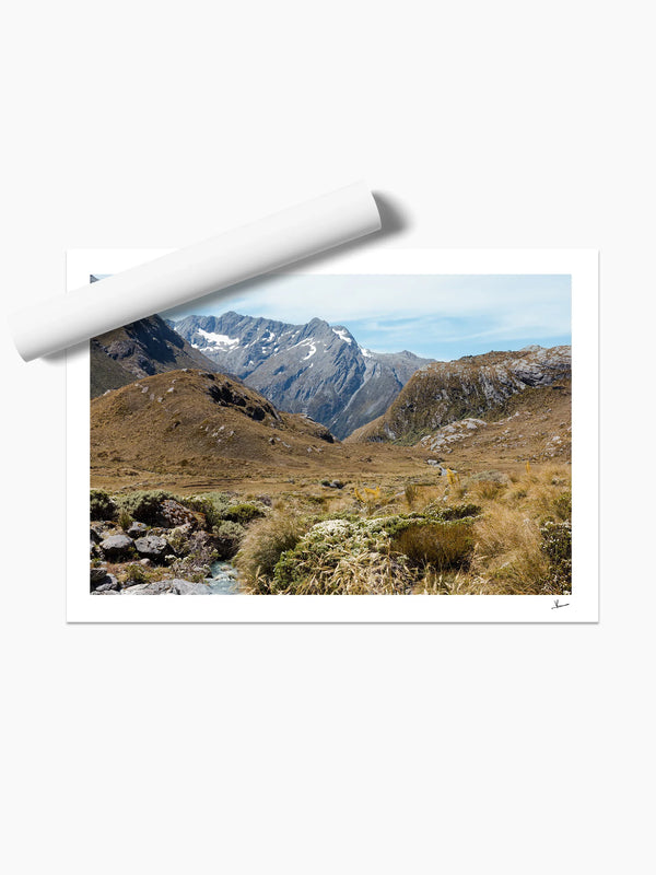 Harris Saddle Pass 02 – New Zealand Wall Art Print