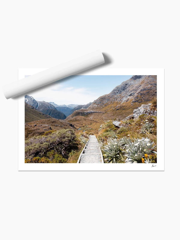 Down the Routeburn Valley – New Zealand Wall Art Print