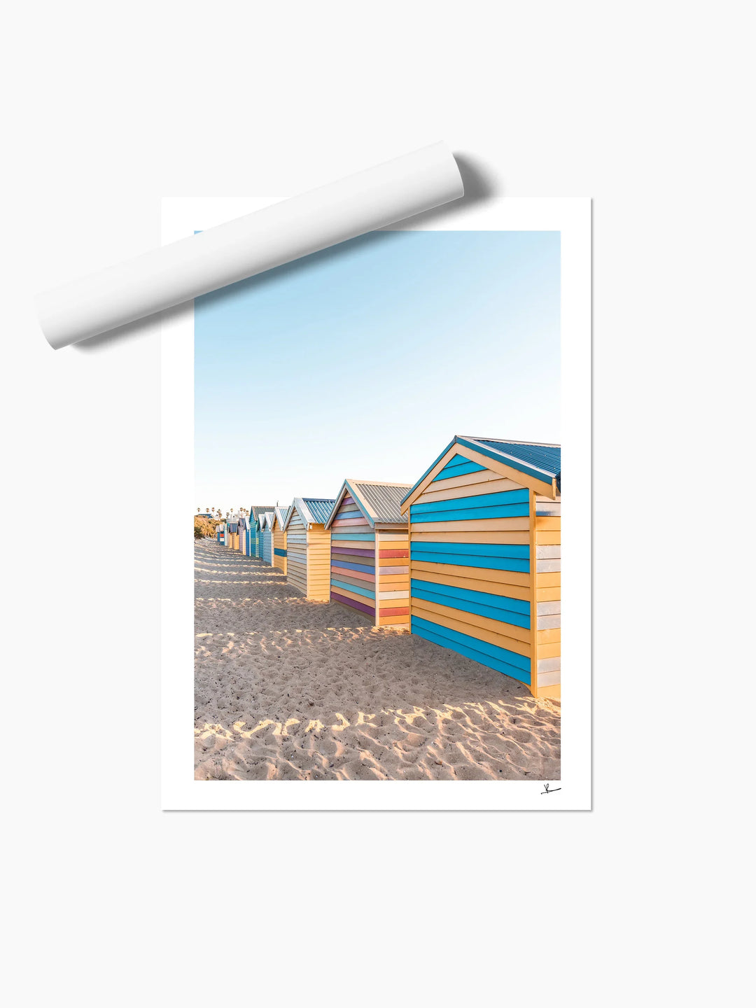 Brighton Bathing Boxes 04 - Wall Art Print