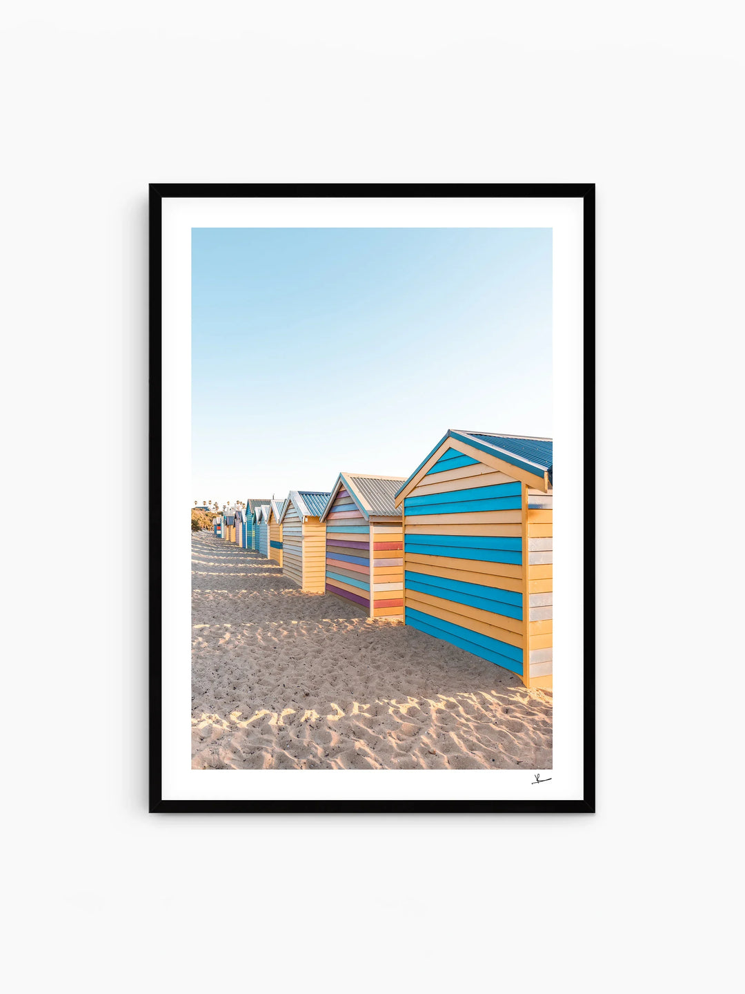 Brighton Bathing Boxes 04 - Wall Art Print