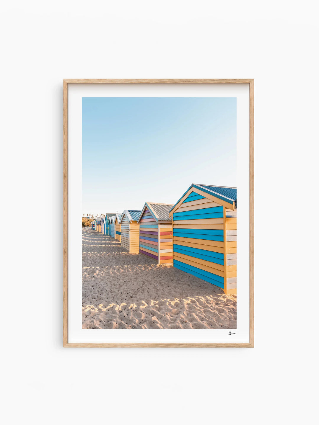 Brighton Bathing Boxes 04 - Wall Art Print