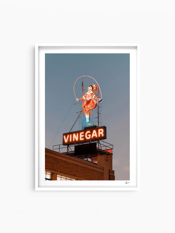 The Skipping Girl (Vinegar Sign) - Melbourne Wall Art Print