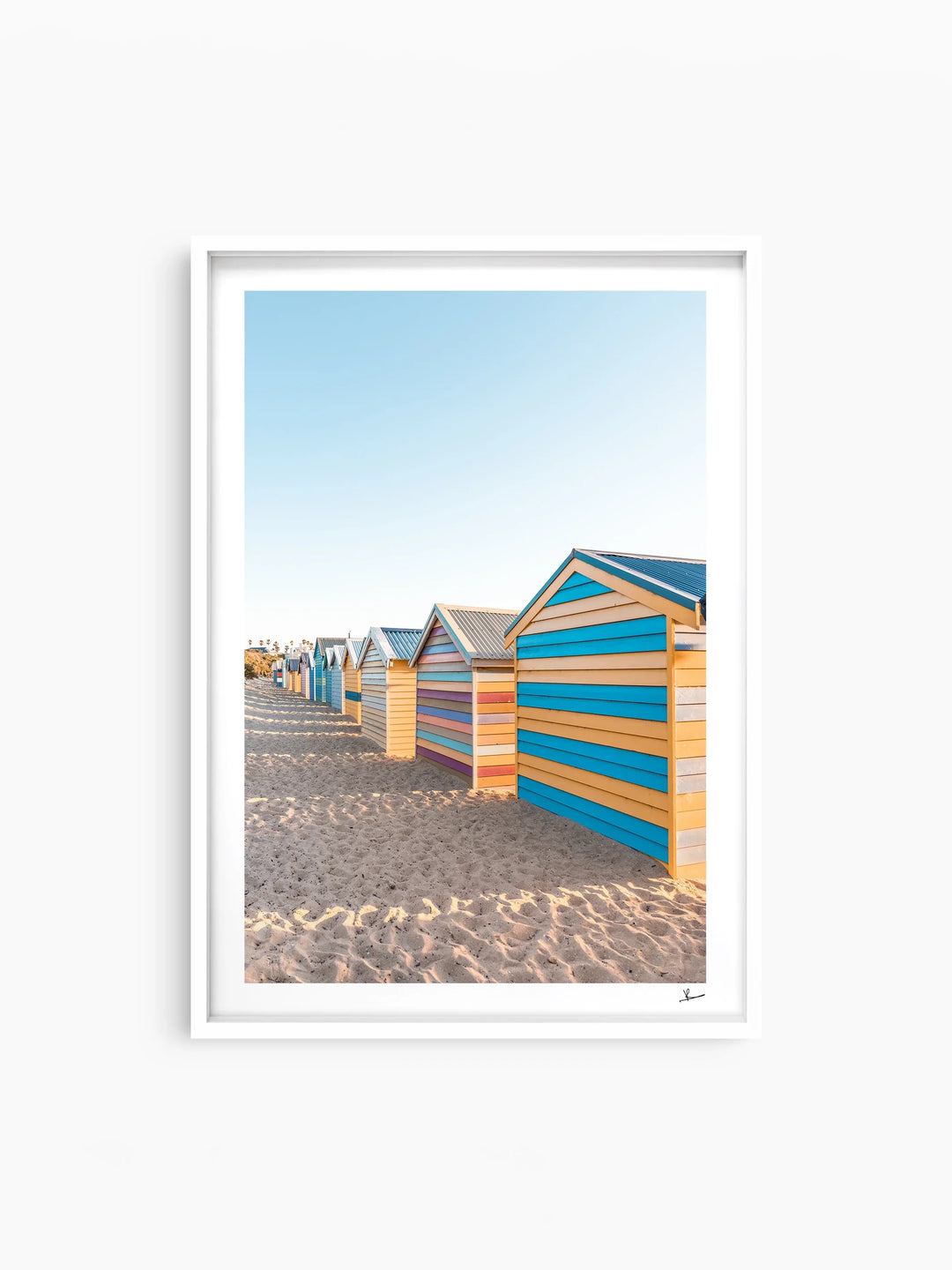 Brighton Bathing Boxes 04 - Wall Art Print