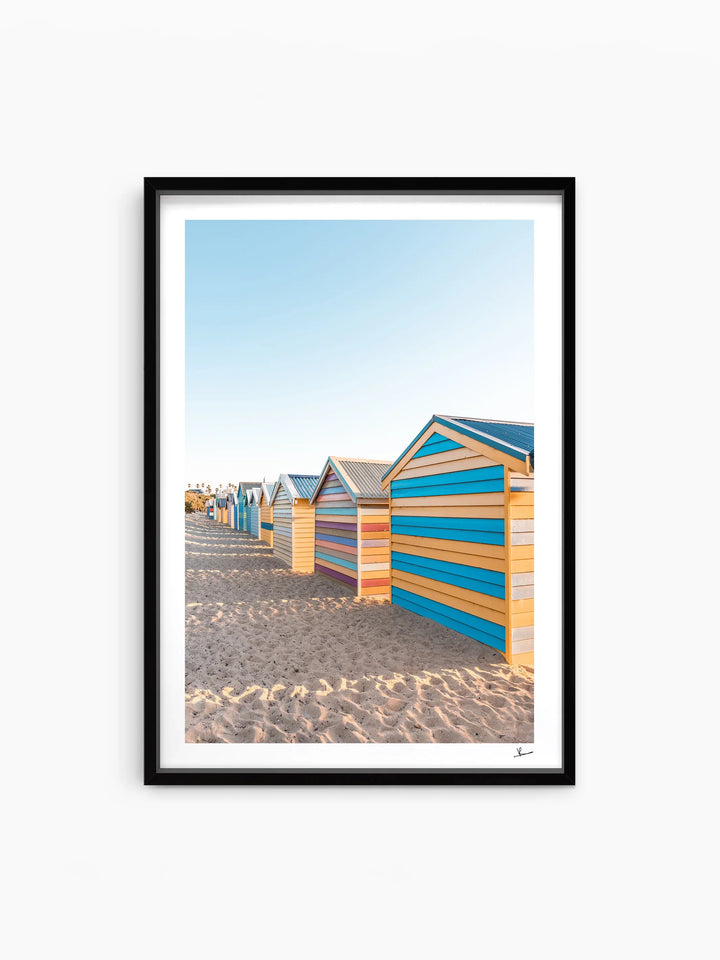 Brighton Bathing Boxes 04 - Wall Art Print