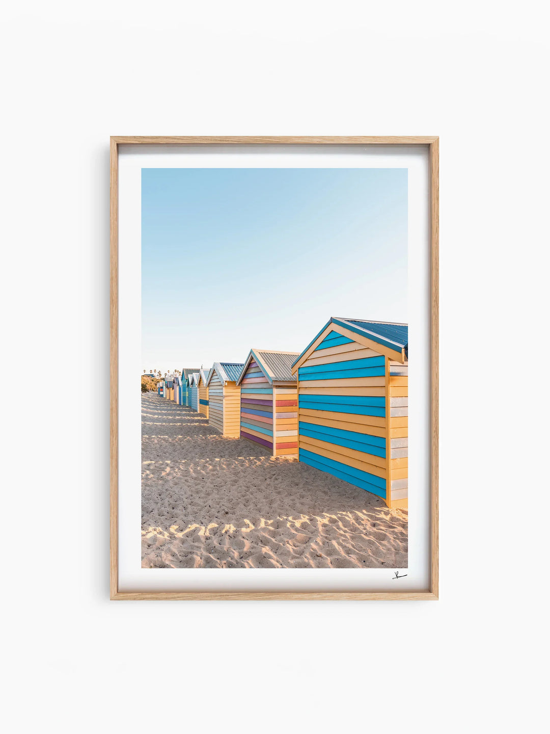 Brighton Bathing Boxes 04 - Wall Art Print