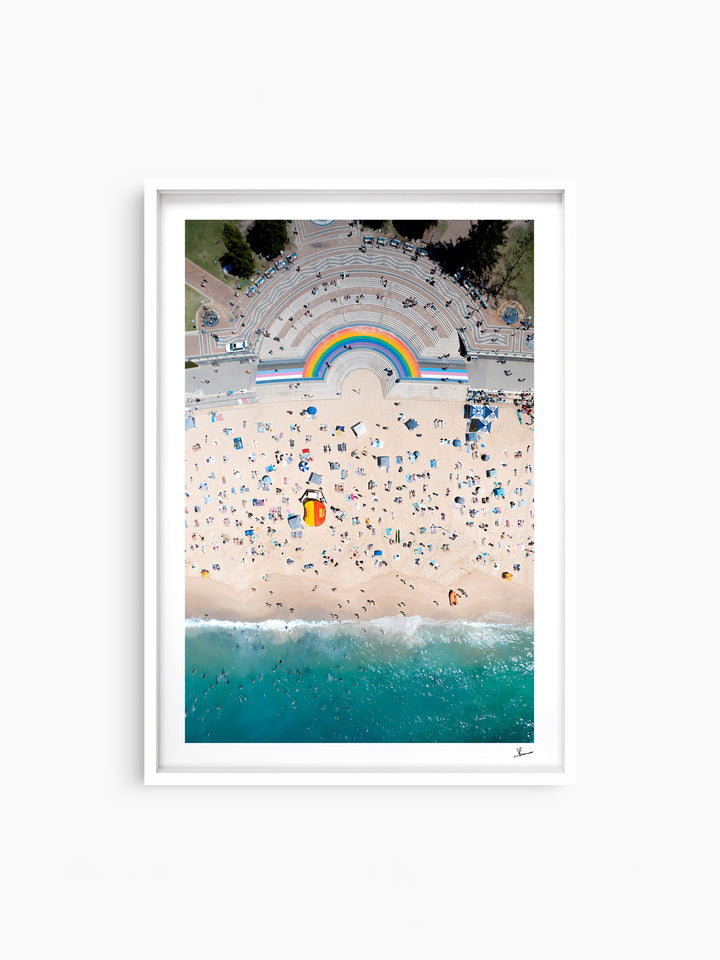Coogee Beach Rainbow - Sydney Wall Art Print
