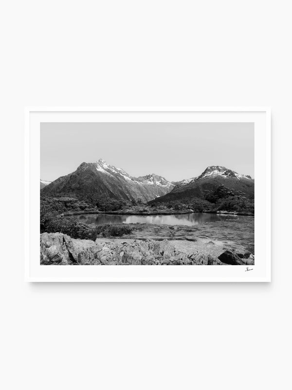 Key Summit 03 – Black & White New Zealand Wall Art Print