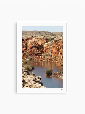 Yardie Creek — wall art print in Classic White frame · Australia Unseen