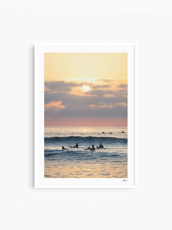 Where the day begins - Bondi Beach Wall Art Print