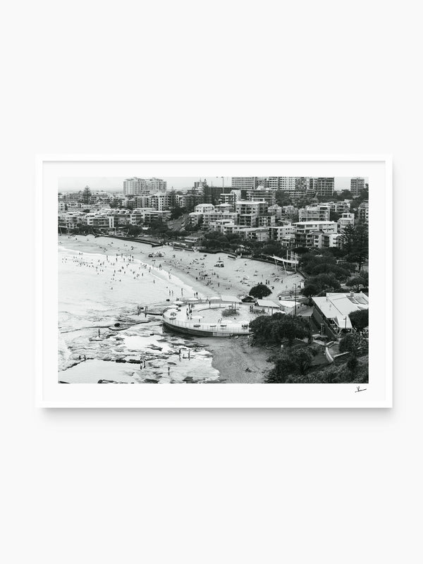 Kings Beach Black & White – Sunshine Coast Wall Art