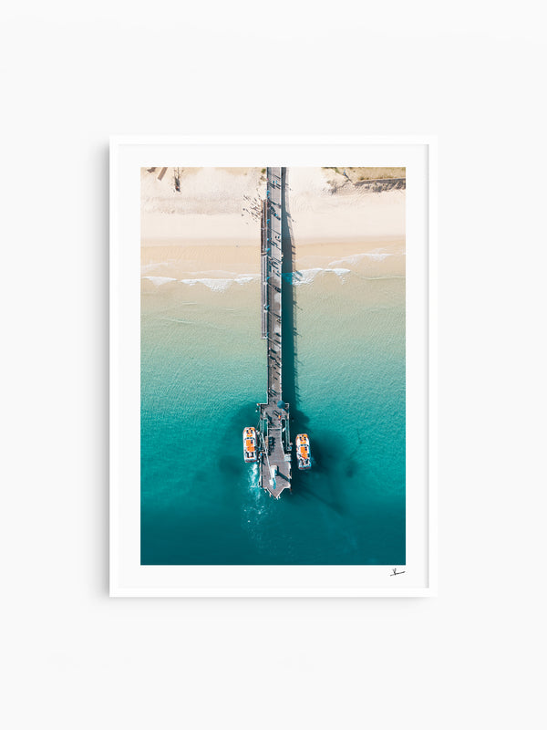 Moreton Jetty 01 - Moreton Island Wall Art Print