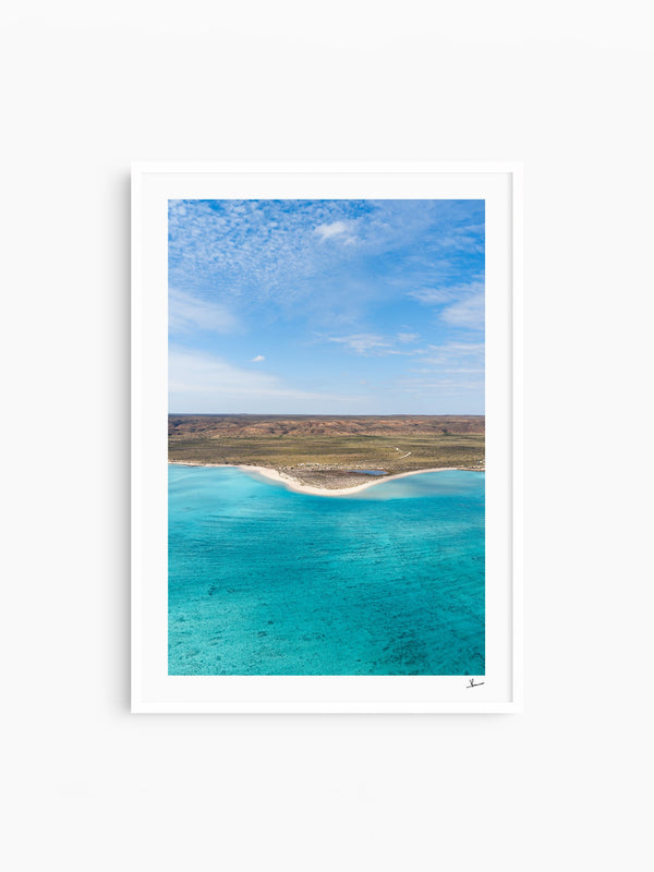 Sandy Bay — wall art print in Classic White frame · Australia Unseen