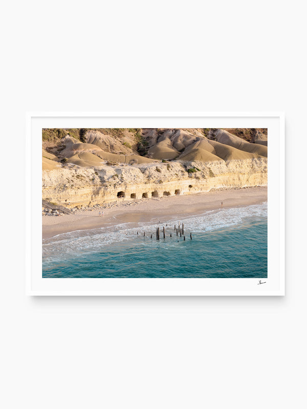 Port Willunga Jetty Pylons 04 – South Australia Wall Art Print