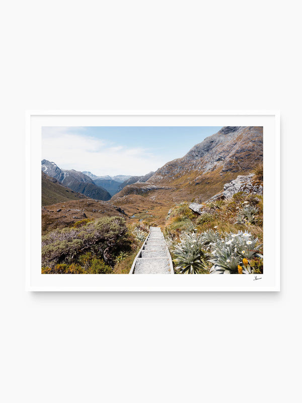 Down the Routeburn Valley – New Zealand Wall Art Print