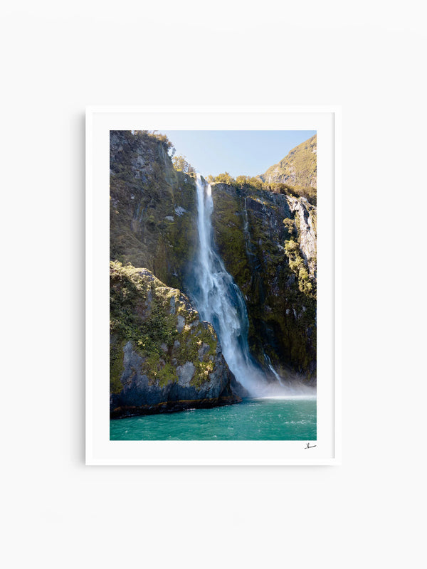 Stirling Falls 02 – Milford Sound New Zealand Wall Art Print