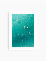 Turquoise Lineup - Bondi Beach Wall Art Print