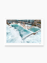 Bondi Icebergs Wipe Out 01 - Bondi Beach Wall Art Print