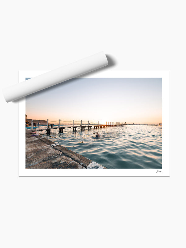 Narrabeen Rock Pool — unframed wall art print · Australia Unseen