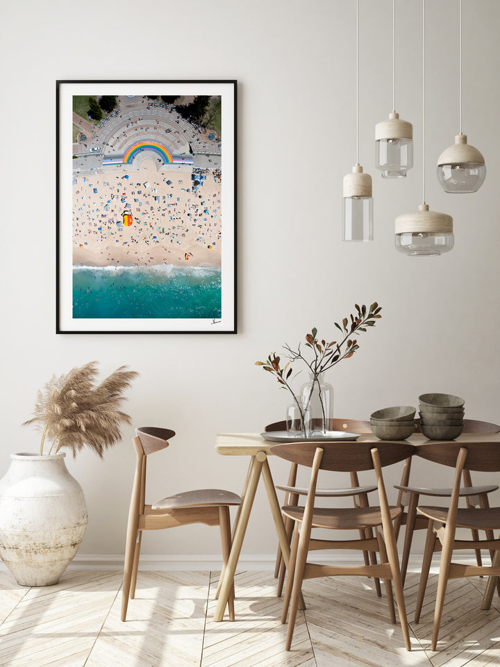 Coogee Beach Rainbow - Sydney Wall Art Print