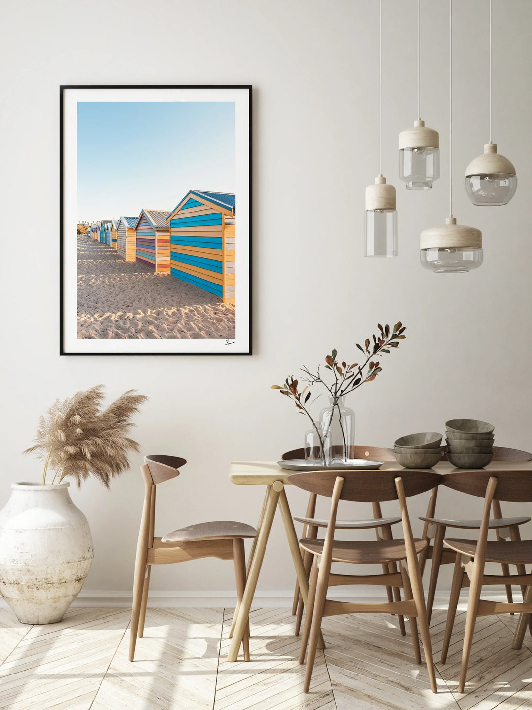 Brighton Bathing Boxes 04 - Wall Art Print