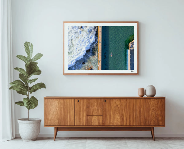 South Curl Curl Pool 03 - Wall Art Print