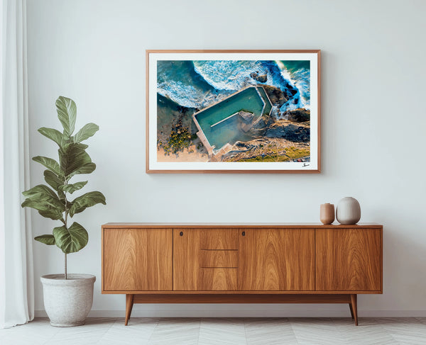 South Curl Curl Pool 01 - Wall Art Print