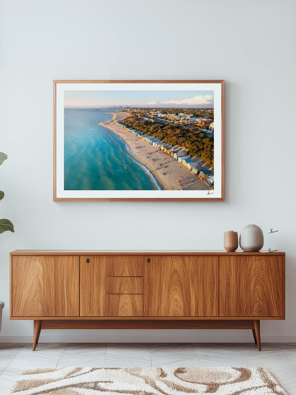 Brighton Bathing Boxes 02 - Wall Art Print