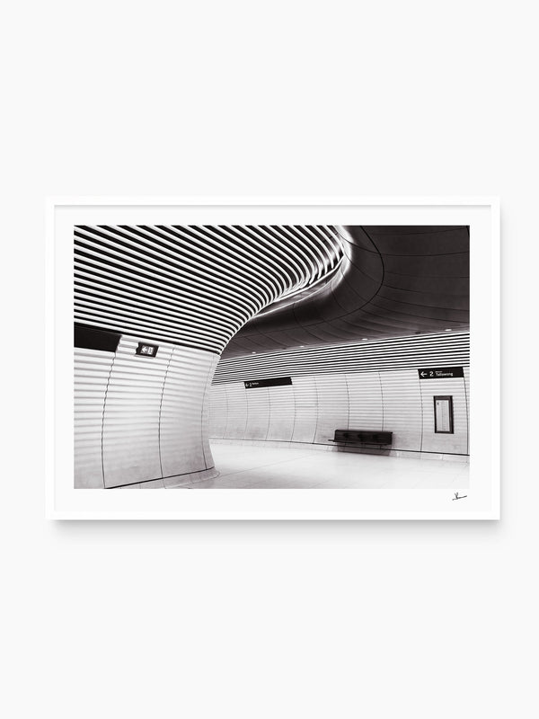 Gadigal Station 02 - Sydney — wall art print in Classic White frame · Australia Unseen