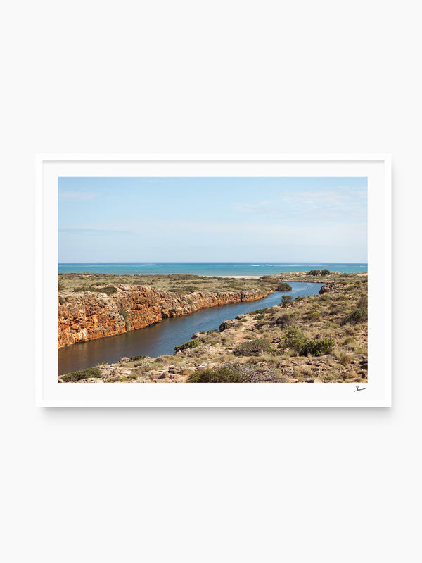 Yardie Creek — wall art print in Classic White frame · Australia Unseen
