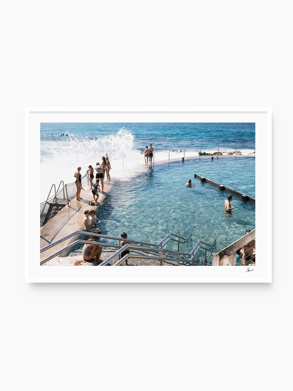 Bronte Pool — wall art print in Classic White frame · Australia Unseen