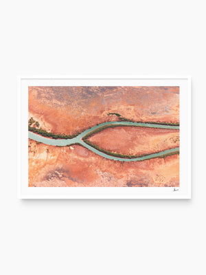 Wishbone — wall art print in Classic White frame · Australia Unseen